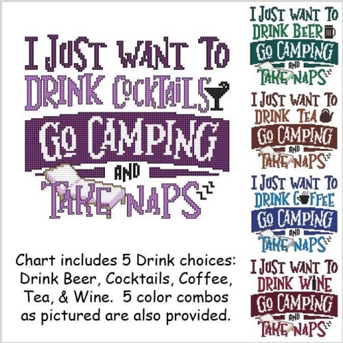 (image for) I Just Want To Drink .... GO CAMPING and Take Naps